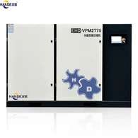 Two Stage Compression Screw Air Compressor 75kw For Textile Industry